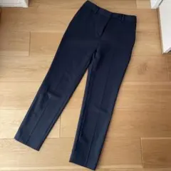 プラステ　スティックパンツ　ネイビー　S コットンブレンド
