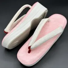 【218】EVA草履 低反発入り レース地×ピンク 軽量 フリーサイズ 特別価格