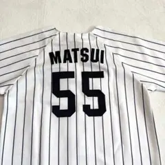 MLB ヤンキース 松井秀喜#55 ピンストライプ YOUTH デッドストックのサムネイル