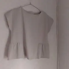 SENSE OF PLACEフリーサイズグレーベージュフレア未使用に近い美品