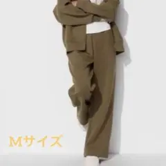 ドライスウェットワイドパンツ Mサイズ オリーブ