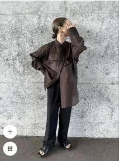 select moca シアーオーバーサイズシャツのサムネイル