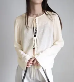 select MOCA 2WAYリボンスラブシアートップス