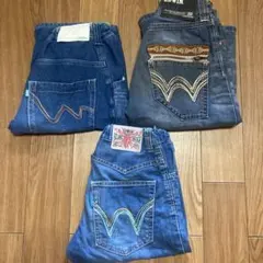 EDWIN デニムハーフパンツ キッズ　3点セット