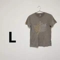 メープルリーフグラフィック Tシャツ 【L】 レディース