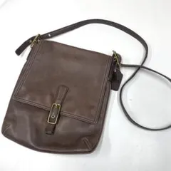 2504-112｜美品｜コーチ ショルダーバッグ レザー ブラウン - メルカリ