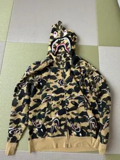 N211◯ A BATHING APE シャークパーカー 迷彩柄 - メルカリ