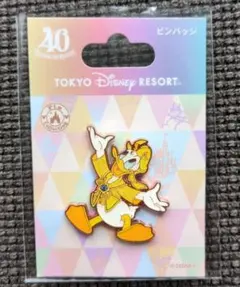 東京ディズニーリゾート ドナルドダック ピンバッジ 40周年