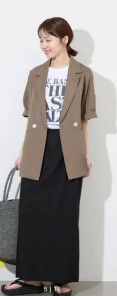 SLOBE IENA イエナ黒ロングタイトスカート ブラック　38