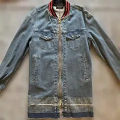 DIESEL デニムロングジャケット　ディーゼル　デニムジャケットメンズロング冬