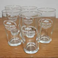 キリンビール グラス 5個セット KIRIN BEER 昭和レトロ ビンテージ