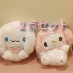 サンリオキャラクターズ マイメロ＆シナモンゆるかわPMぬいぐるみリュック♡２点