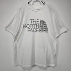THE NORTH FACE　Tシャツ　M　ビッグロゴ　ホワイト　人気　古着