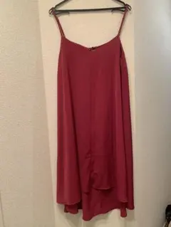 earth music&ecology バーガンディ キャミワンピース