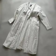 GAP シャツロングワンピース　ホワイト　M リボン付き