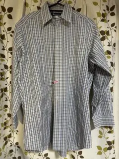 【イニシャル入り】Aquascutum ストライプ ビジネスシャツ