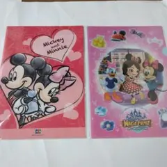 〈未開封〉ディズニー　ミッキー、ミニー　クリアファイル　２種類