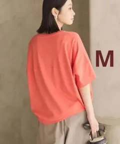 AMERICANHOLIC 　接触冷感コクーンシルエットプルオーバー　Mオレンジ