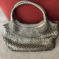 お値下げ⭐️sunauna ゴールドメッシュバッグ#美品