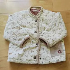 キムラタン 花柄 キルティング ジャンパー コート