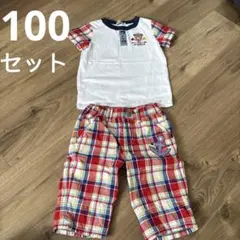 【2点セット】 Mikihouse Tシャツパンツ　100