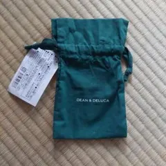 DEAN & DELUCA 巾着 ポーチ グリーン