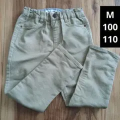 【100cm110cm】ストレートパンツ☆綿パン☆ベージュのサムネイル