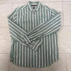 TOMMY JEANS ストライプ長袖シャツ S