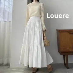 Louere ワッシャーティアードスカート（ホワイト） Mサイズのサムネイル
