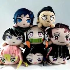 鬼滅の刃　エクストラ寝そべり　おまとめ　ぬいぐるみ　キーチェーンマスコット