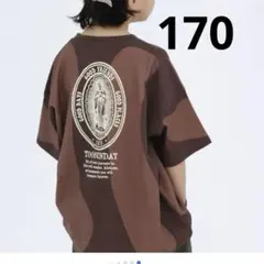 しまむら　TOOSUNDAY とうくん　ニュアンスTシャツ　170