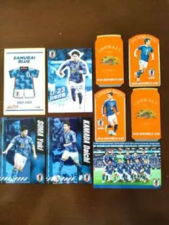 サッカー日本代表 キリンビール ステッカー カルビーポテトチップスカード