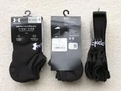 UNDER ARMOUR ソックス 23 ~ 25cm ブラック 3足セットのサムネイル