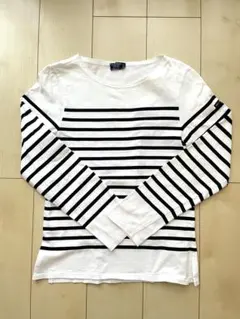 SAINT JAMES ナヴァル ストライプ 長袖Tシャツ XS