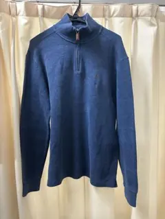 Polo Ralph Lauren ハーフジップ ニット ネイビー ワンポイント