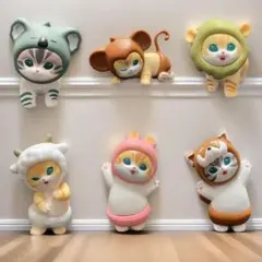 猫のキャラクターフィギュアセット