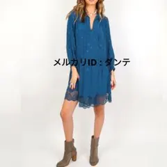 Zadig&Voltaire ワンピース ザディグ ブルー レース