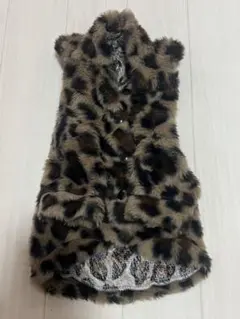 犬服　ヒョウ柄　パーカー　　Mサイズのサムネイル