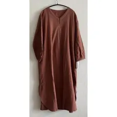 新品 LOISIR ロワズィール リネンチュニック ワンピース 麻 ピンク 新品 LOISIR ロワズィール リネンチュニック ワンピース 麻 ピンク