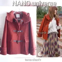専用／NANO universe メルトンショートダッフルコート／ラテコッタ