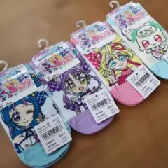新品　4足　キミとアイドルプリキュア　靴下　15-20cm キッズ　女の子