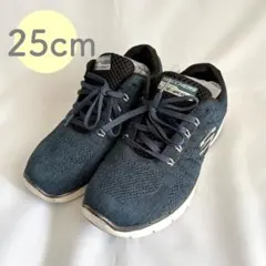 SKECHERS スケッチャーズ ウォーキングシューズ 25cm ネイビー