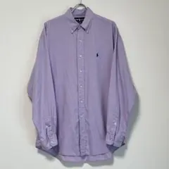 【良色】90s ラルフローレン　長袖シャツ　薄手