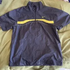 Nike Golf 半袖レインウェア Lサイズ ネイビー/イエロー
