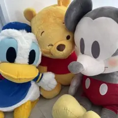 ドナルドダック・くまのプーさん・ミッキーマウス ぬいぐるみセット