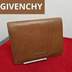 【希少】 GIVENCHY ジバンシー 2つ折り財布 ブラウン 薄型 レザーのサムネイル