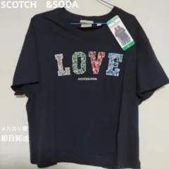 SCOTCH & SODA LOVE Tシャツ ネイビー XLのサムネイル