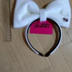 新品　★ジェニィ　デカリボン　カチューシャ★　白