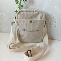 Champion コーデュロイ ショルダーバッグ サコッシュ ベージュ