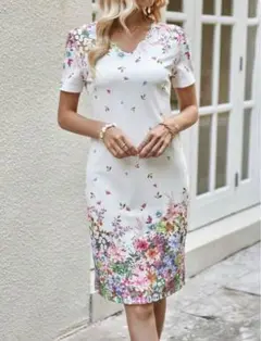 【SHEIN】花柄 ワンピース